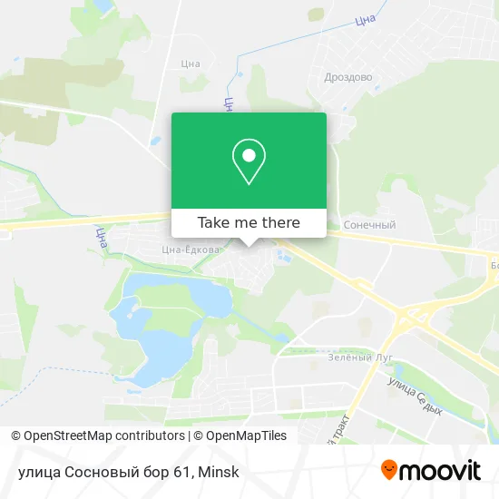 улица Сосновый бор 61 map