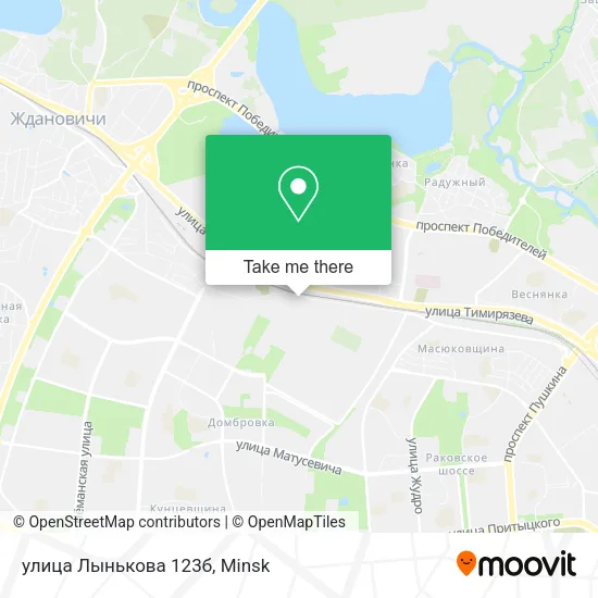 улица Лынькова 123б map