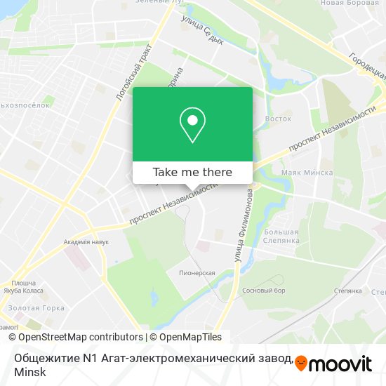 Общежитие N1 Агат-электромеханический завод map