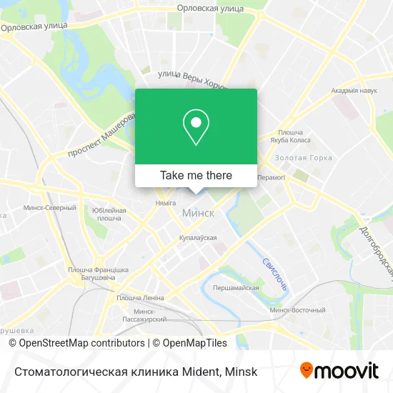 Стоматологическая клиника Mident map