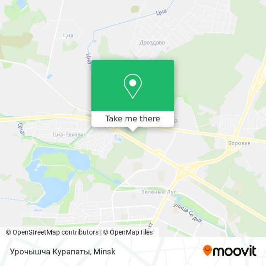 Урочышча Курапаты map