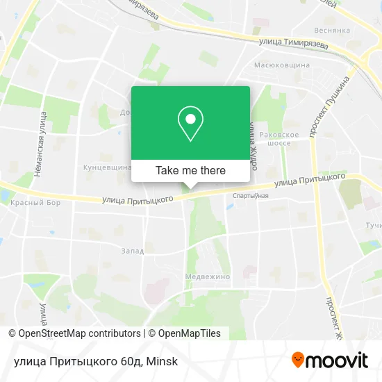 улица Притыцкого 60д map