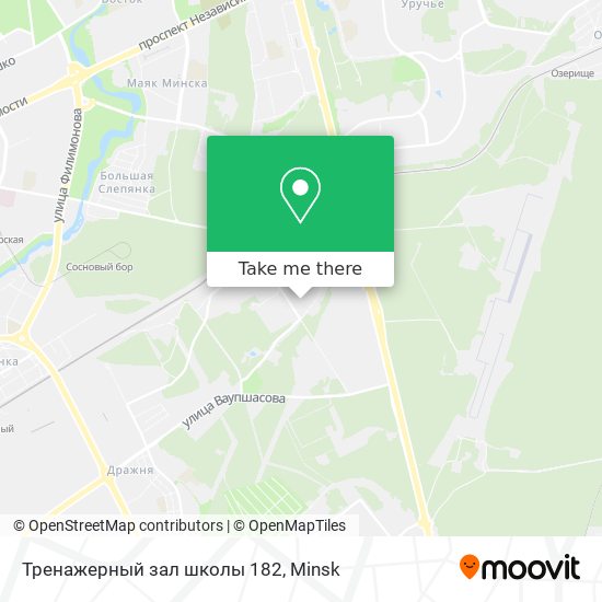 Тренажерный зал школы 182 map