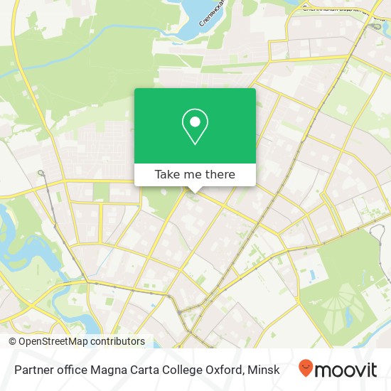 Partner office Magna Carta College Oxford map