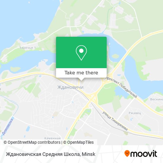Ждановичская Средняя Школа map