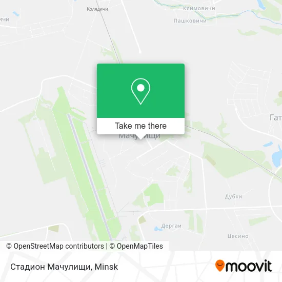 Стадион Мачулищи map