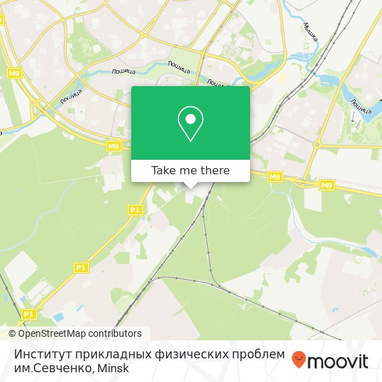 Институт прикладных физических проблем им.Севченко map
