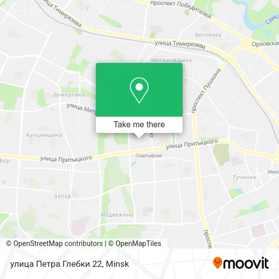 улица Петра Глебки 22 map