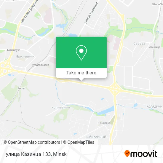 улица Казинца 133 map