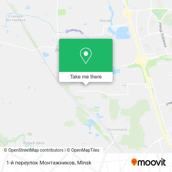 1-й переулок Монтажников map