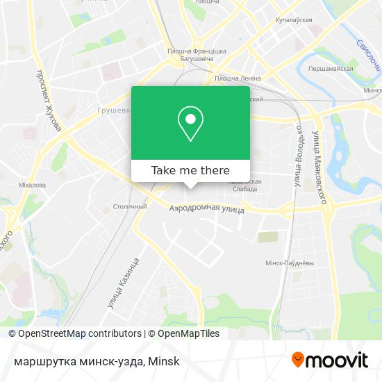 маршрутка минск-узда map