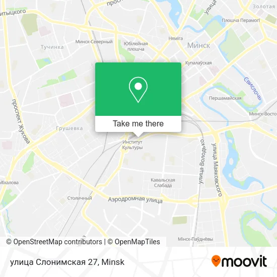 улица Слонимская 27 map