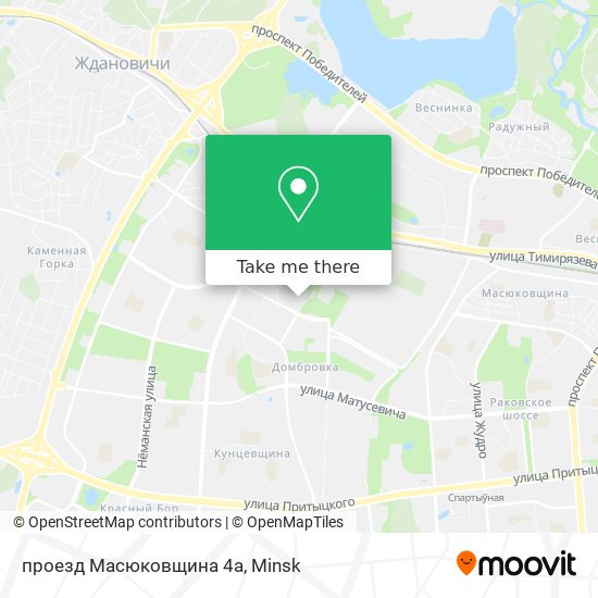 проезд Масюковщина 4а map