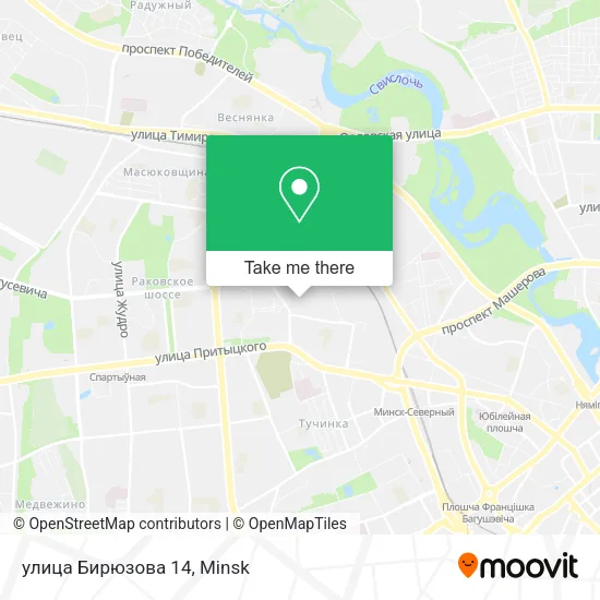 улица Бирюзова 14 map