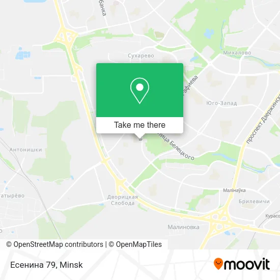 Есенина 79 map