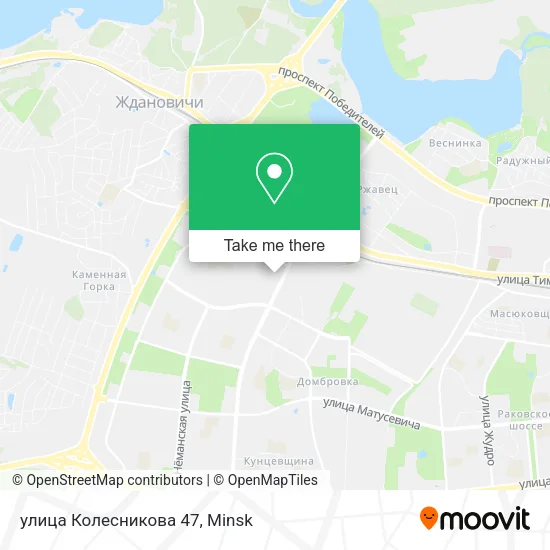 улица Колесникова 47 map