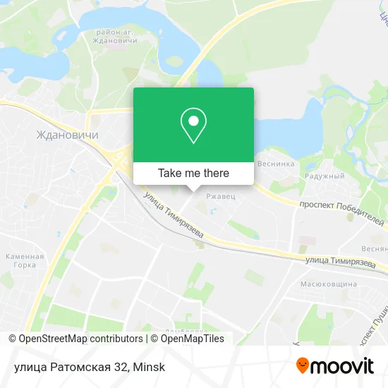 улица Ратомская 32 map