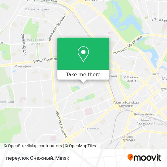 переулок Снежный map