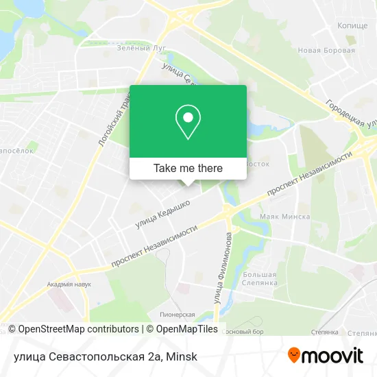 улица Севастопольская 2а map