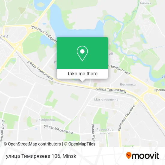 улица Тимирязева 106 map