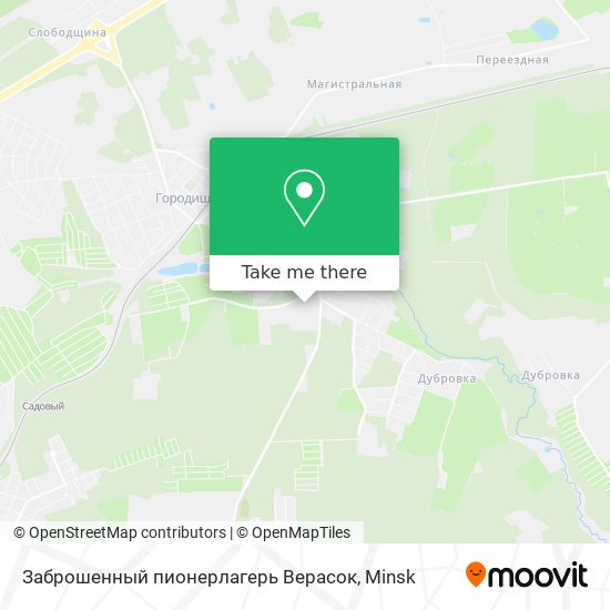 Заброшенный пионерлагерь Верасок map