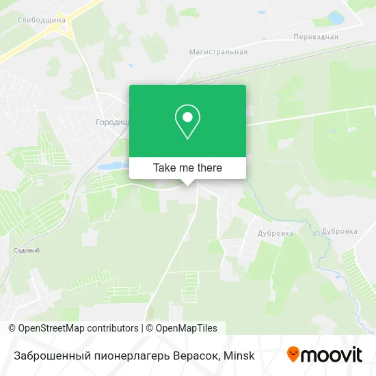 Заброшенный пионерлагерь Верасок map