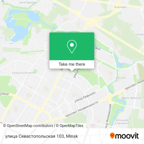 улица Севастопольская 103 map