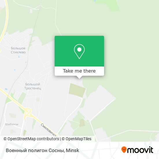 Военный полигон Сосны map
