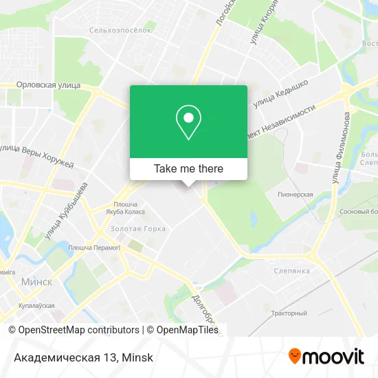 Академическая  13 map