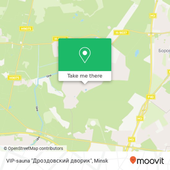 VIP-sauna "Дроздовский дворик" map
