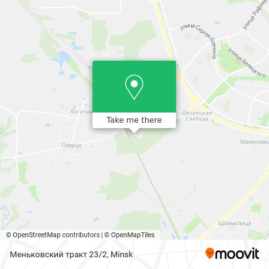 Меньковский тракт 23/2 map