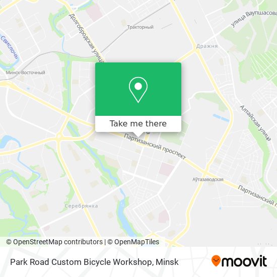 Park Road Custom Bicycle Workshop map