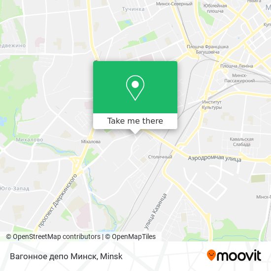 Вагонное депо Минск map
