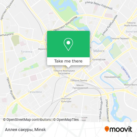 Аллея сакуры map
