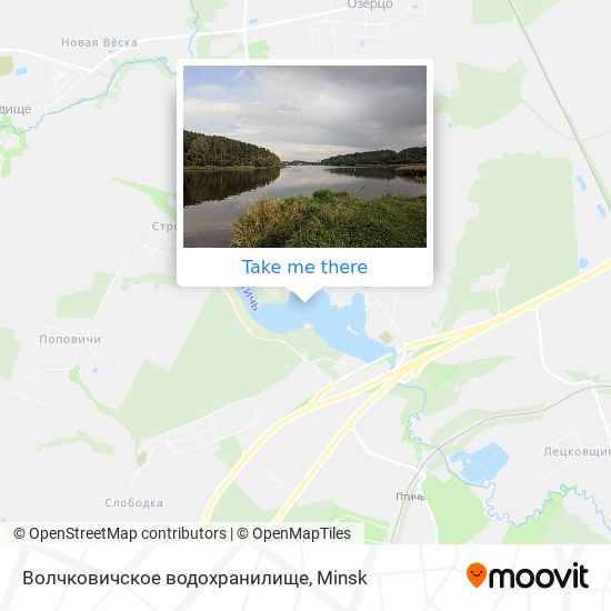Волчковичское водохранилище map