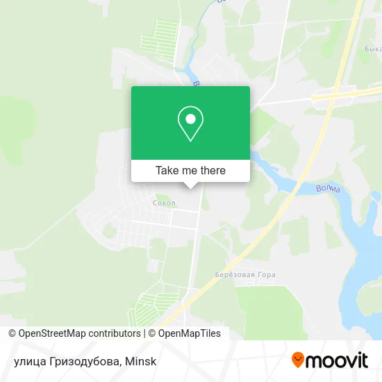 улица Гризодубова map