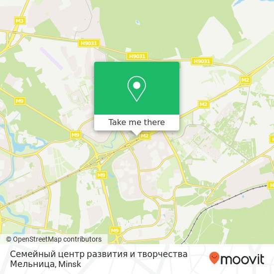 Семейный центр развития и творчества Мельница map