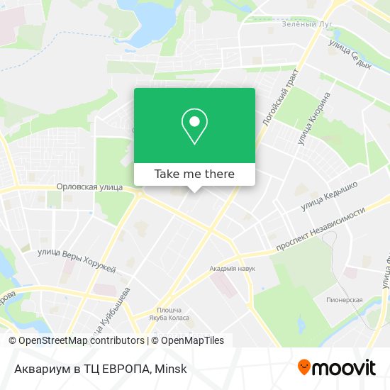 Аквариум в ТЦ ЕВРОПА map