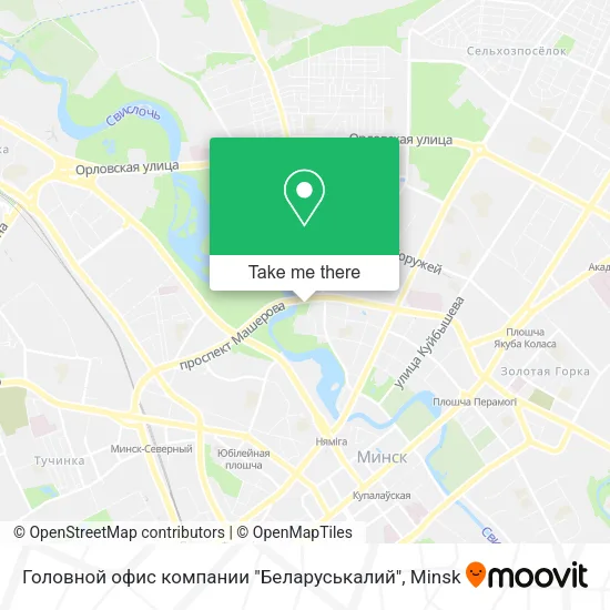 Головной офис компании "Беларуськалий" map