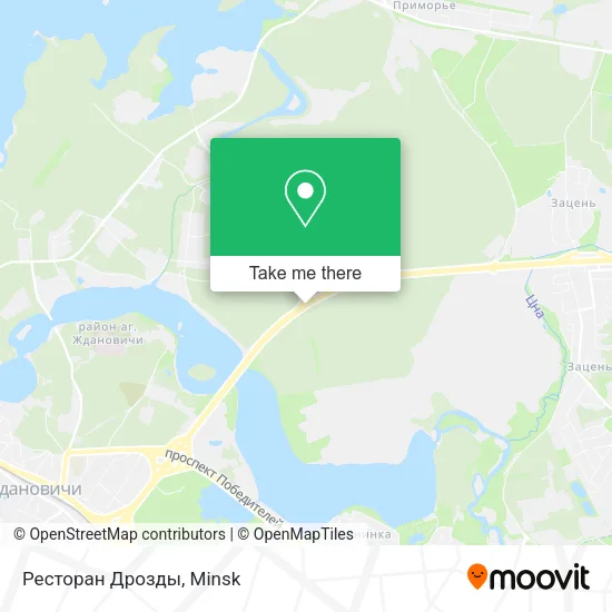 Ресторан Дрозды map