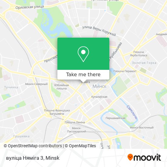 вуліца Няміга 3 map