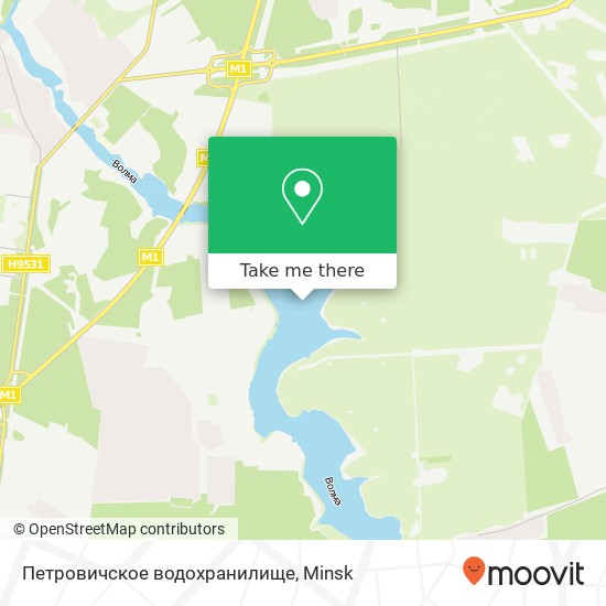 Петровичское водохранилище map
