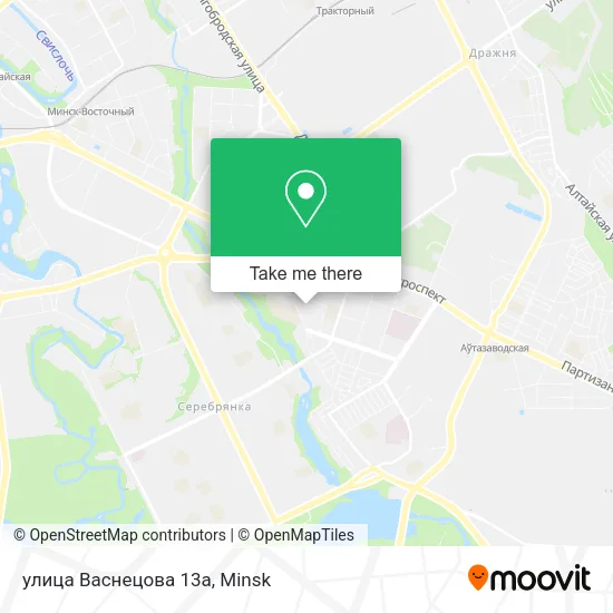 улица Васнецова 13а map