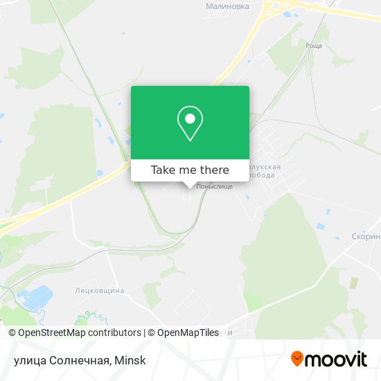 улица Солнечная map