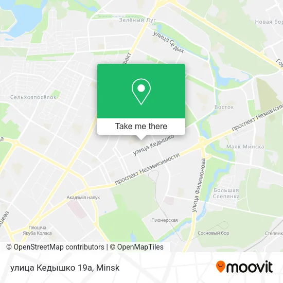 улица Кедышко 19а map