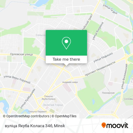 вулiца Якуба Коласа 34б map