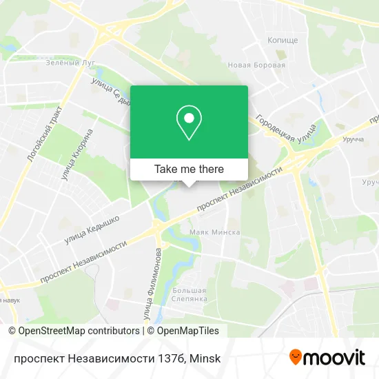 проспект Независимости 137б map