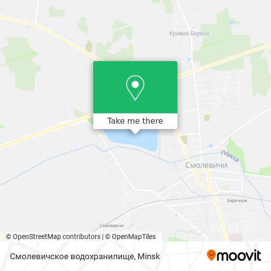 Смолевичское водохранилище map