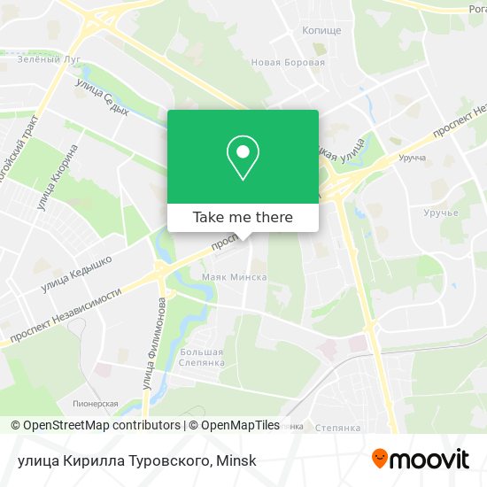 улица Кирилла Туровского map