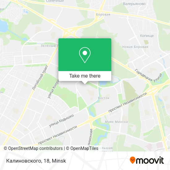 Калиновского, 18 map